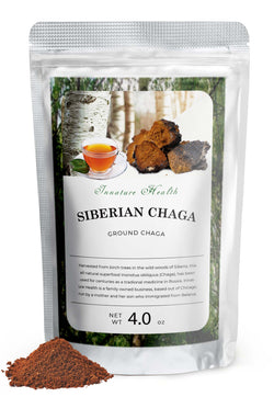 Premium Wild Harvested Chaga Mushrooms (4 oz) | Healthy Immune System Support | Antioxidant Tea Supplement
